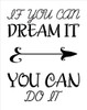 Dream It - Do - It - Arrow - Word Art Stencil - 14" x 17" - STCL2172_2 - by StudioR12