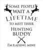 Hunting Buddy - Deer & Rifles - Word Art Stencil - 17" x 20" - STCL2173_3 - by StudioR12