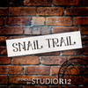 Snail Trail - Swirls - Word Stencil - 16" x 4" - STCL2175_2 - by StudioR12