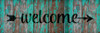 Welcome - Simple Script - Arrow - Word Art Stencil - 16" x 5" - STCL2179_2 - by StudioR12