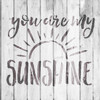 You Are My Sunshine Hand Brushed Word Stencil - 13.5" x 16" - STCL1513_5 - by StudioR12