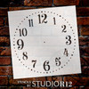 Provincial Clock Face Stencil - 14" - STCL2337_3 - by StudioR12