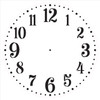 Provincial Clock Face Stencil - 16" - STCL2337_5 - by StudioR12