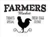 Farmers Market - Today's Special - Fresh Eggs $2/Doz Word Stencil by StudioR12 - Rooster Word Art - 17" x 12" - STCL2186_3