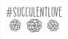 #SucculentLove Word Stencil by StudioR12 -Plant Garden Nature Art - 12" x 7" - STCL2188_1