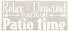 Relax & Unwind You're On Patio Time Stencil by StudioR12 - Inspirational Word Art - 26" x 13" - STCL2444_5