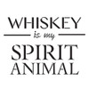 Whiskey Is My Spirit Animal Stencil by StudioR12 -  Bar Decor Word Art - 9" x 9" - STCL2405_1