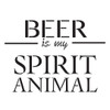 Beer Is My Spirit Animal Stencil by StudioR12 -  Bar Decor Word Art - 9" x 9" - STCL2407_1