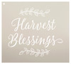 Harvest Blessings Stencil by StudioR12 -  Fall Word Art - 24" x 20" - STCL2263_5