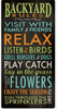 Backyard Rules Stencil by StudioR12 -  Summer Word Art - 11" x 23" - STCL2411_2