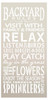 Backyard Rules Stencil by StudioR12 -  Summer Word Art - 13" x 27" - STCL2411_3