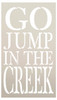 Go Jump In The Creek Stencil by StudioR12 -  Summer Word Art - 6" x 11" - STCL2415_1