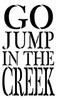 Go Jump In The Creek Stencil by StudioR12 -  Summer Word Art - 10" x 17" - STCL2415_3