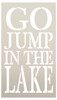 Go Jump In The Lake Stencil by StudioR12 -  Summer Word Art - 6" x 11" - STCL2418_1