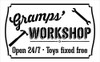 Gramps' Workshop - Open 24/7 Sign Stencil by StudioR12 | Reusable Mylar Template | Use to Paint Wood Signs - Pallets - DIY Grandpa Gift - Select Size