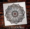 Mandala - India Stencil by StudioR12 | Reusable Mylar Template | Use to Paint Wood Signs - Pallets - Pillows - Wall Art - Floor Tile - Select Size