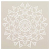 Mandala - Triangles - Complete Stencil by StudioR12 | Reusable Mylar Template | Use to Paint Wood Signs - Pallets - Pillows - Wall Art - Floor Tile - Select Size