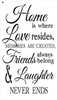 Home is Where Love Resides Stencil by StudioR12 | Reusable Mylar Template | Use to Paint Wood Signs - Pallets - Pillows - DIY Home, Family & Love Decor - Select Size