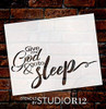 Give It to God & Go to Sleep Stencil by StudioR12 | Reusable Mylar Template | Use to Paint Wood Signs Pallets - Pillows - DIY Home Faith Decor - Select Size