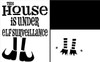 This House is Under Elf Surveillance Stencil - 2 Part by StudioR12 | Reusable Mylar Template | Use to Paint Wood Signs - Pallets - DIY Christmas Decor - Santa's Helper - Select Size