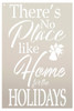 There's No Place Like Home for The Holidays Stencil - by StudioR12 | Reusable Mylar Template | Use to Paint Wood Signs - Pallets - DIY Christmas Season Decor - Select Size