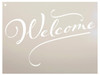 Welcome Sign Stencil by StudioR12 Reusable Mylar Template Use to Paint Wood Signs - Front Porch - Pallets - New Home - DIY Home Decor - Select Size