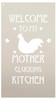 Welcome to My Mother Clucking Kitchen - Chicken Stencil by StudioR12 | Reusable Mylar Template | Use to Paint Wood Signs - Pallets - Banners - DIY Country Kitchen Decor - Select Size