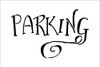 Wedding Sign Word - Parking - Fancy Funky Stencil by StudioR12 | Reusable Mylar Template | Use to Paint Wood Signs - Pallets - Pillows - DIY Wedding Decor - Select Size