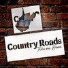 Country Roads Take Me Home - Horizontal Stencil 2 Part by StudioR12 | Reusable Mylar Template | Use to Paint Wood Signs - Pallets - Pillows - DIY Country Decor - Select Size