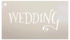 Wedding Sign Word - Wedding - Fancy Funky Stencil by StudioR12 | Reusable Mylar Template | Use to Paint Wood Signs - Pallets - Pillows - DIY Wedding Decor - Select Size