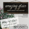 Amazing Grace How Sweet The Sound Stencil by StudioR12 Reusable Mylar Template | Use to Paint Wood Signs - Pillows - Musical Decor - DIY Home Decor - Select Size