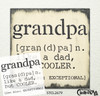 Definition of Grandpa Like A Grandpa But Cooler Stencil by StudioR12 | Wood Signs | Word Art Reusable | Painting Chalk Mixed Media Multi-Media | Use for Journaling DIY Home Choose Size