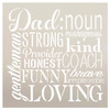 Dad Noun Sign Stencil by StudioR12 | Wood Signs | Word Art Reusable | Father's Day | Painting Chalk Mixed Media Multi-Media | DIY Home - Choose Size