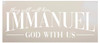 They Will Call Him Immanuel by StudioR12 | Christmas & Holiday | for Painting Wood Signs | Word Art Reusable | Family Dining Room | Chalk Mixed Multi-Media | DIY Home - Choose Size