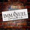 Immanuel God with Us Star Stencil by StudioR12 | Christmas & Holiday | for Painting Signs | Word Art Reusable | Family Room | Chalk Mixed Multi-Media | DIY Home - Choose Size