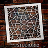 StudioR12 Mixed Media Stencil Maze Pentagon Pattern | DIY Card-Making Crafting Bullet Journal | Select Size