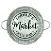 Farmer's Market Open Daily Stencil by StudioR12 | Round - Reusable Mylar Template | 9.5" Round | Small | DIY Country Decor