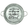 Always Stay Humble and Kind Stencil | with Rustic Arrow and Ampersand by StudioR12 | 12" Round | Medium