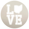 Personalized Stencil | State | Love | Varsity Style | 14" Round | Large