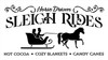 Horse Drawn Sleigh Ride Stencil by StudioR12 | Reusable Mylar Template | Paint Wood Sign | Craft Rustic Vintage Farmhouse Christmas Decor | DIY Cozy Retro Holiday Winter Gift | Select Size