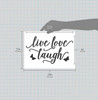 Live Love Laugh with Butterflies Stencil by StudioR12 | Reusable Mylar Template | Use to Paint Wood Signs - Wall Art - Pallets - Pillows - DIY Home Decor