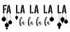 Fa La La La Jumbo 3-Part Stencil with Ornaments by StudioR12 | DIY Christmas Song Lyric Home Decor | Script Holiday Word Art | Paint Oversize Wood Signs | Mylar Template | Extra Large | 48 x 22 inch