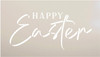 Happy Easter Cursive Script Stencil by StudioR12 | DIY Christian Spring Home Decor | Rustic Word Art | Craft & Paint Farmhouse Wood Signs | Reusable Mylar Template | Select Size