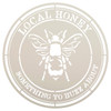 Local Honey Circle Stencil with Bee by StudioR12 | DIY Country Kitchen Home Decor | Craft & Paint | Reusable Template | Select Size