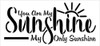 You are My Sunshine Stencil by StudioR12 | Reusable Mylar Template | Paint Wood Sign | Craft Song Lyric Gift - Family - Friend | DIY Cursive Script Home Decor | Select Size