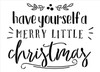 Merry Little Christmas Stencil by StudioR12 | DIY Holiday Mistletoe Home Decor | Craft & Paint Wood Sign | Reusable Mylar Template | Winter Cursive Script Gift Select Size