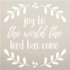 Joy to The World Stencil by StudioR12 | DIY Christmas Holiday Home Decor | Craft & Paint Wood Sign | Reusable Mylar Template | Winter Mistletoe Cursive Script | Select Size