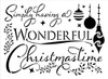 Wonderful Christmas Time Stencil by StudioR12 | DIY Winter Holiday Song Home Decor | Craft & Paint Wood Sign Reusable Mylar Template | Ornament Mistletoe Gift Select Size