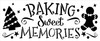 Baking Sweet Memories Stencil by StudioR12 | DIY Christmas Tree Home Decor | Craft & Paint Wood Sign Reusable Mylar Template | Holiday Gingerbread Cookie Gift Select Size