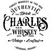 Authentic Charles Whiskey Stencil by StudioR12 | DIY Victorian Liquor Home Decor Gift | Craft & Paint Wood Sign | Reusable Mylar Template Select Size